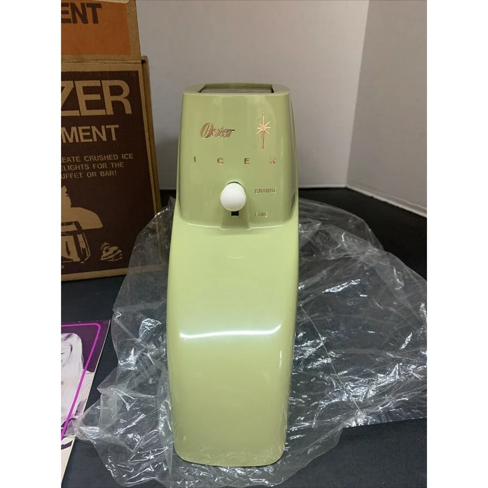Vintage Osterizer Blender Icer Attachment Model 435 Avocado -0614T01